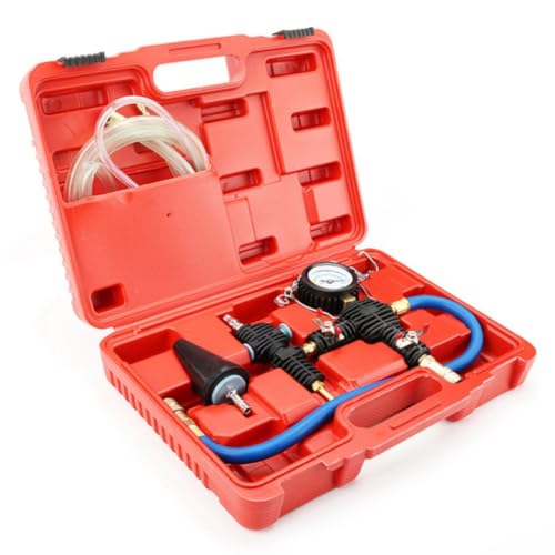 Auto Engine Cooling System Vacuum Purge Coolant Refill Tool with Hose Compatible with Car(Black)
