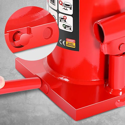 DNA Motoring 25 tons / 55115 lbs Lifting Automotive Welded Hydraulic Bottle Jack for Repair Vehicle, Pickup, Truck, w/Manual Handle, Red,TOOLS-00363 - color: red, style: 25 ton