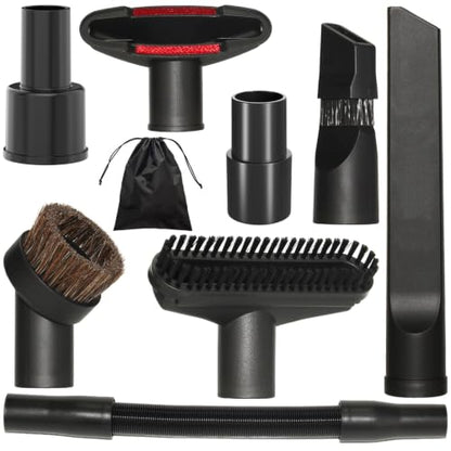 Portek 1-7/8” 1-3/8" 1-1/4" Vacuum Attachments with Adapters as Shop Vac Wet Dry Car Details Cleaning Kit, 1 1/4" Vacuum Accessories 1 3/8" 1 7/8" Adapters