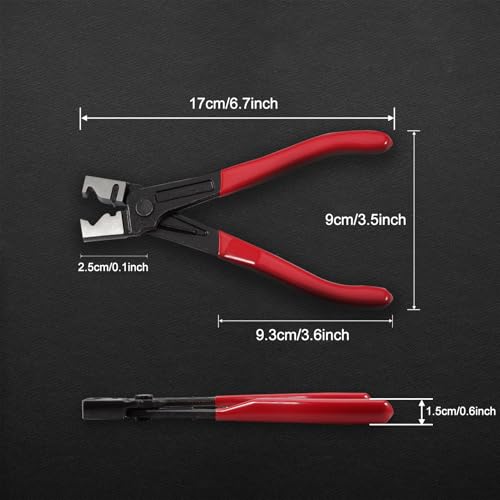7 Inch Clic-R Hose Clamp Pliers for Automotive Heavy Duty CV Boot Hose Clip Pliers CV Boot Crimp Clamp Clic-R Collar Plier Hose Removal Plier Auto Repair Tool for Car Auto Maintenance - size: Hose Clamp Pliers