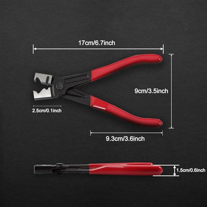 7 Inch Clic-R Hose Clamp Pliers for Automotive Heavy Duty CV Boot Hose Clip Pliers CV Boot Crimp Clamp Clic-R Collar Plier Hose Removal Plier Auto Repair Tool for Car Auto Maintenance - size: Hose Clamp Pliers