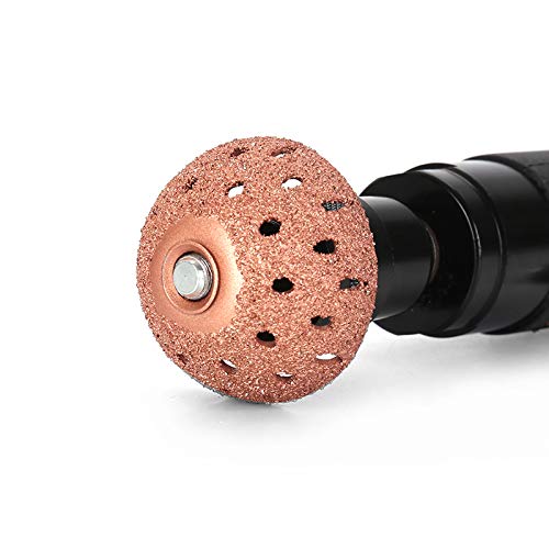 Low Speed Air Tire Buffer Tire Repair Tool Polishing Tool Kit, Truck Pneumatic Tire Grinder 2800RPM 55mm - color: Black
