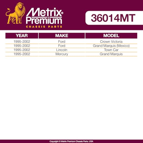 Metrix Premium Chassis Parts - Pitman Arm Fits 95-02 Ford Crown Victoria, 95-02 Grand Marquis (Mexico), 95-02 Lincoln Town Car, 95-02 Mercury Grand Marquis, Replacement K8688, Made in Europe - size: K8688
