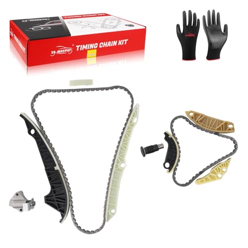 Engine Timing Chain Kit W/Tensioner EA888 Gen2 2.0T Compatible with 2008-2015 Audi A3 A4 A5 A6 TT Quattro For VW Beetle CC Eos GTI Jetta for Tiguan OE# 06H109158H 06H109509L 06K109467K