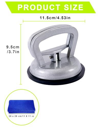 2 Pack Large Metal Dent Puller, Car Dent Puller Tool with Suction Cup, Dent Remover Tool for Car, Car Dent Repair Kit for Auto Body Hail Damage, Suction Cup Dent Puller for Glass and Tiles - color: E/2PCS Metal Suction Cup