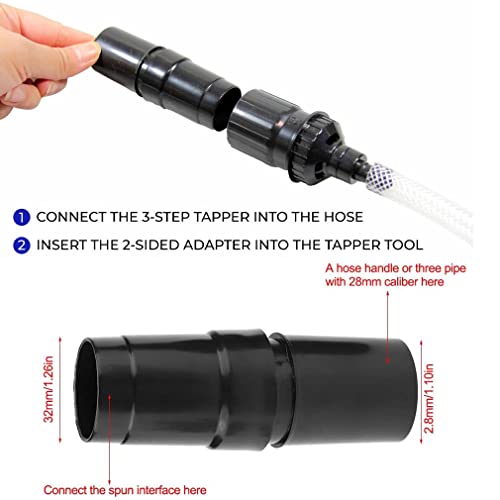 1-1/4inch & 1-3/8'' Vacuum Attachments Mini Micro Tool Attachment 9 Piece Set