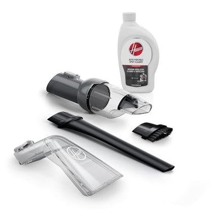Hoover CleanSlate 5-Piece Interior Car Cleaning Kit, Compatible with Hoover Spot & Carpet Cleaners, Removes Wet & Dry Messes, Includes Auto Cleaning Solution for Upholstery and Carpeted Floor Mats | For Hoover Spot & Carpet Cleaners, Removes Wet & Dry Mes