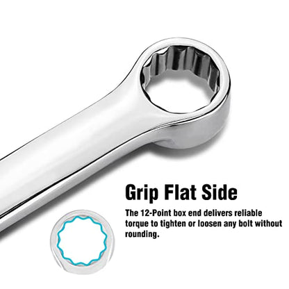 DURATECH 13mm Extra Long Ratcheting Wrench, Metric, CR-V Steel - size: 13mm