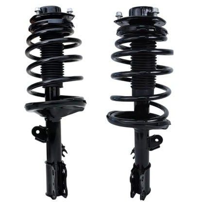 Detroit Axle - 2pc Front Struts for 98-03 Toyota Sienna, 2 Struts & Coil Springs Assembly 1998 1999 2000 2001 2002 2003 Replacement Suspension Quick Install Ready Struts Shocks - size: 171437_171438/PAIR