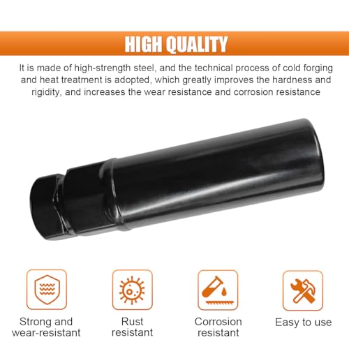 Large 6 Spline Tuner Lug Nut Key, Car Wheel Lock Removal Tool | Replacement for Spline Lug Nut, Aftermarket Lug Nut Socket Key Tool for 21mm (13/16") and 22mm (7/8") Hex Socket Wrench - size: Large 6 Spline