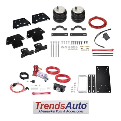 TrendsAuto Firestone Airide Rear Ride-Rite Air Spring Kit and Dual Path Analog Standard Compressor Kit fits 2022-2026 Tundra w/o Factory Air Suspension | Includes TrendsAuto Decal - size: 2022-2026, style: Dual Path Analog