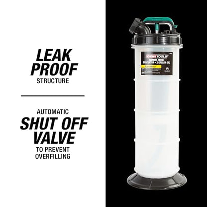 OEMTOOLS Manual Fluid Extractor Pump, 8L Oil Extractor Pump, 5ft Hose - size: 8.0 Liter
