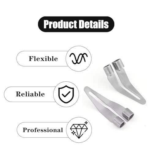 10 Pcs Plastic Welding Tips Kit with Triangle Scrapper Head | Professional, Stainless Steel, For Car Bumper Repair, Replacement
