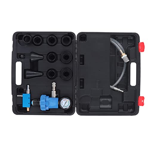 Coolant Vacuum Refill Tool Kit 14 Pieces Universal Engine Cooling System Vacuum Pressure Testing Kit with 8 Adapters for Cars SUVs Light Trucks