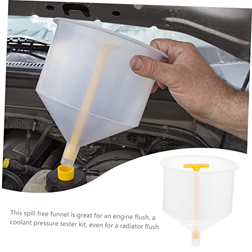PRETYZOOM 1Set Spill Coolant Filling Funnel Kit for Cars Radiator Tool with Fluid Stopper Compatible with Domestic and Import Vehicles for Engine