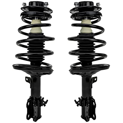 Detroit Axle - Front Struts for 97-01 Toyota Camry 2.2L - [99-03 Solara 2.4L] Complete 2 w/Coil Spring 1998-01 Replacement Ready Shocks Assembly - size: 171678_171679/PAIR