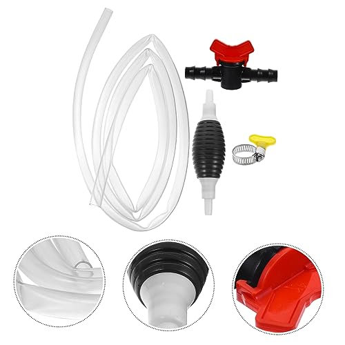 1set Manual Siphon Pump Flexible Hose for Quick Liquid Transfer from Fish Tank Oil and Water No Mouth Siphoning Needed