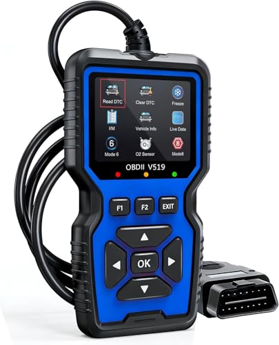 V519 OBD2 Scanner, Universal Check Engine Light Code Reader, Professional Diagnostic Scan Tool with Full OBDII Functions, Real-Time Data Stream, Erase Fault Codes for All Post-1996 Vehicles