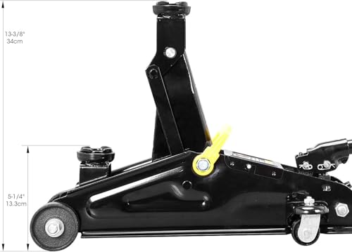 Torin AT82001B-2 Hydraulic Floor Jack Combo with 2 Jack Stands, 2 Ton (4,000 lb.), Black - size: 2 Ton with jack stands