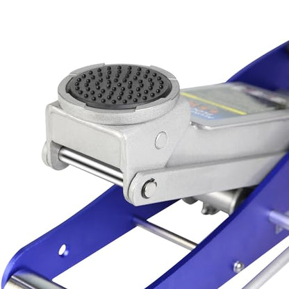Floor Jack,Heavy Duty Hydraulic Floor Jack, Low Profile Aluminum and Steel Racing Floor Jacks w/2 Piston Quick Lift Pump, Lifting 3.5"-14" 1.5 Ton(3,000 lb) Capacity Blue - color: Lift 3.5"-14" 1.5 Ton(3,000lb) Blue Aluminum and Steel