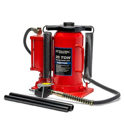 Stark USA 44,000 LBS Low Profile Air Hydraulic Manual Bottle Jack Hoist, 20-Tons Heavy Duty Air Bottle Auto Truck Manual