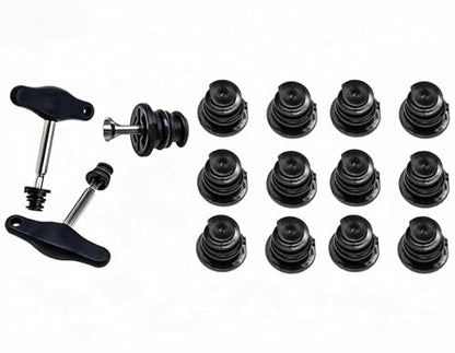 12 Pack Oil Drain Plug with A Oil Drain Plug Removal Tool, Compatible with Volkswagen 1.8L 2.0L, Audi A3 A4 A5 A6 Q7 S3 TT, Volkswagen Beetle, Golf/GTI/Sportwagen/Passat, Tiguan