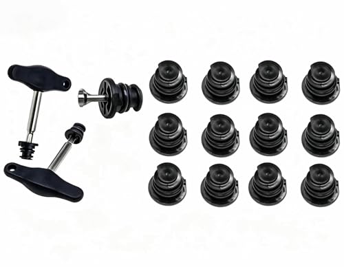12 Pack Oil Drain Plug with A Oil Drain Plug Removal Tool, Compatible with Volkswagen 1.8L 2.0L, Audi A3 A4 A5 A6 Q7 S3 TT, Volkswagen Beetle, Golf/GTI/Sportwagen/Passat, Tiguan