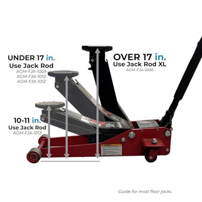 AGM Jack Rod Support Bar – 2 Ton Locking Bar | Jack support bar, 2-ton capacity, 10-inch travel, compact locking design - size: 2 Ton