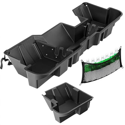 oEdRo Under Seat Storage fits 2019-2026 Dodge Ram 1500 Crew Cab New Body Style (Not for Classic), Upgraded Rear Underseat Storage Truck Organizer Black Tool Box - size: 2019-2024