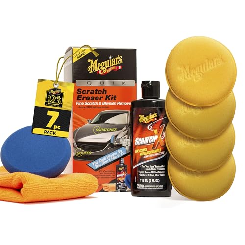 Meguiar's Quik Scratch Eraser Kit + Supreme Shine Applicator Pads
