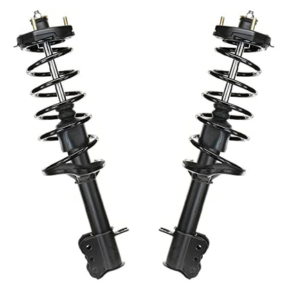 Detroit Axle - Front and Rear 4pc Struts for 2002-2003 Mazda Protege5, 4 | Struts & Coil Spring Replacement Suspension Kit - size: 4Q50065/ 4 Struts