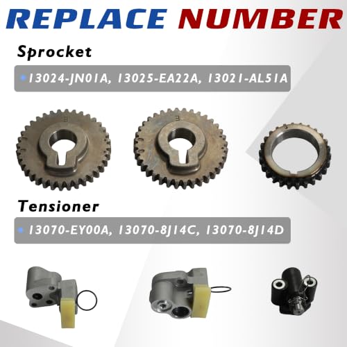 3.5L VQ35DE Timing Chain Kit w/Water Pump & Oil Pump Sprocket Guide Tensioner | Fit For Nissan Altima Maxima Murano 350Z 2002-2007 Infiniti FX35 G35 I35 M35 350Z 3.5L V6 DOHC 2002-2008 OE#13028JK20B AW9426 - size: 3.5L Timing Chain Kit w/Oil & Water Pump