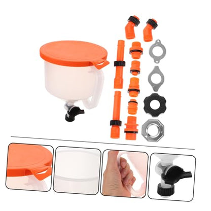 Zerodeko Coolant Funnel Kit Spill Auto Radiator Bleeding Filling Tool Wide Mouth Oil Funnel for Efficient Coolant Refilling