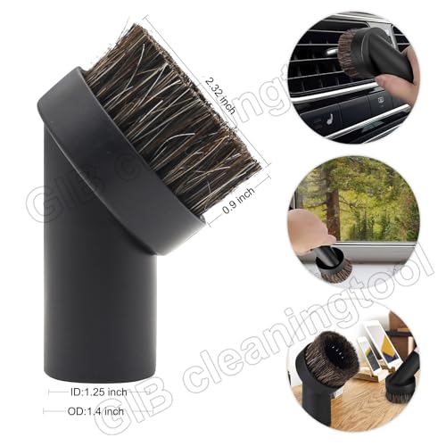 10 Pcs Universal Vacuum Attachments for Shop Vac Accessories - 2 1/2" to 1 1/4" and 1 7/8" to 1" Vacuum Hose Adapter Kit, Vacuum Brush Attachment Flexible Crevice Tool, Vacuum Extension Wand - size: 10 PCS