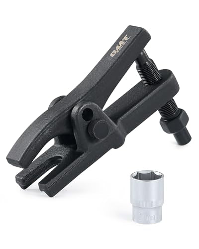 OMT Ball Joint Separator, Ball Joint Puller and Extractor with 1/2" Socket | Ball Joint Removal Tool for Separating Ball Joints from Spindle Support Arms, Adjustable 1.2" to 2.3" Range
