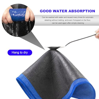 Clay Towel, 12"×12" Fine Grade Microfiber Clay Bar Alternative Scratch-Free Cloth, Auto Detailing Clays Towel for Enhancing Paint Gloss Improving Wax Sealant Bonding - color: 1pc