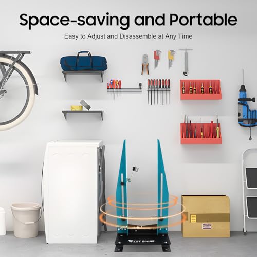Professional Wheel Truing Stand for Bicycle Alignment Repair, Portable MTB & Road Bike Maintenance Tool, Adjustable for 27.5-29 inch Wheels