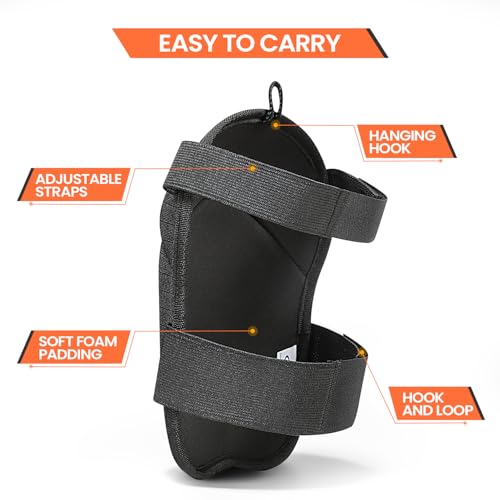 Professional Anti-Slip Knee Pads with Adjustable Straps, Kneepad Heavy Duty Foam Padding for Gardeners, Workers, Sports, Black, Black 1 Pairs