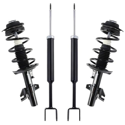 Detroit Axle - Front Struts w/Coil Springs Rear Shock Absorbers Replacement for 2013-2016 Dodge Dart Limited - 4pc Set - size: 4AQ47194/Shock Kit