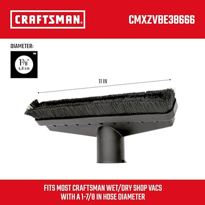 CRAFTSMAN CMXZVBE38666 1-7/8 in. Floor Brush Wet Dry Shop Vacuum Attachment - size: Floor Brush