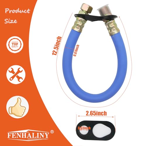 Engine Drain Port Oil Changing Hose 3/8" NPT, 14" Length Replaces STAN1438 Compatible with Tecumseh, Kohler Engines 3/8" Drain Port (Bule 2pcs) - color: Bule 2pcs