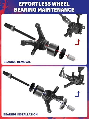 Wheel Bearing Removal Kit 19PCS Front Wheel Drive Bearing Removal Installation Service Tool