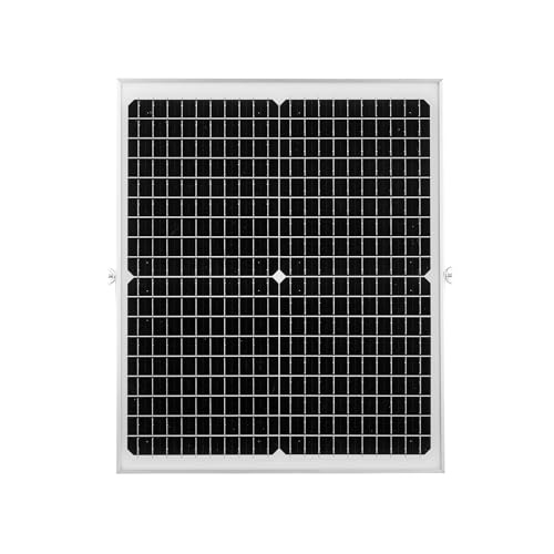 VEVOR 30W 12V Solar Panel Battery Charger, Solar Battery Trickle Charger Maintainer with Intelligent MPPT Controller & Adjustable Mount Bracket, IP67 Waterproof for Car Boat RV Motorcycle Trailer - style: 30W