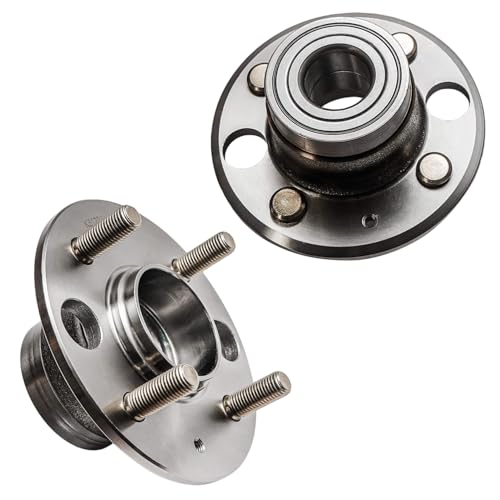 Detroit Axle - Pair Rear Wheel Bearing and Hubs Assembly with 4-Lug for Honda Civic 1992-1995/1999-2000, Civic del Sol 1993-1997 & Acura Integra 1994-1997, with Rear Disc, 512034 - style: 512034DA x2/Pair