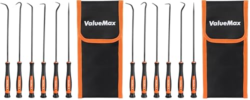 ValueMax Pick and Hook Set, Precision Pick Set with Tool Bag, Perfect for Automotive/Electronic Repair, O-Ring/Oil Seal Gasket Puller and Remover(6PCS) (Pack of 2) - size: Small (Pack of 2)