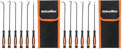 ValueMax Pick and Hook Set, Precision Pick Set with Tool Bag, Perfect for Automotive/Electronic Repair, O-Ring/Oil Seal Gasket Puller and Remover(6PCS) (Pack of 2) - size: Small (Pack of 2)