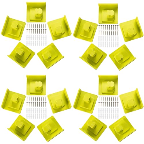 20 Pack Tool Holder Compatible with Ryobi 18V Power Tool Wall Mount Portable Holder Mount Hanger Organizer with Screws Easy Installation for Workshop Garage - size: 20 Pack