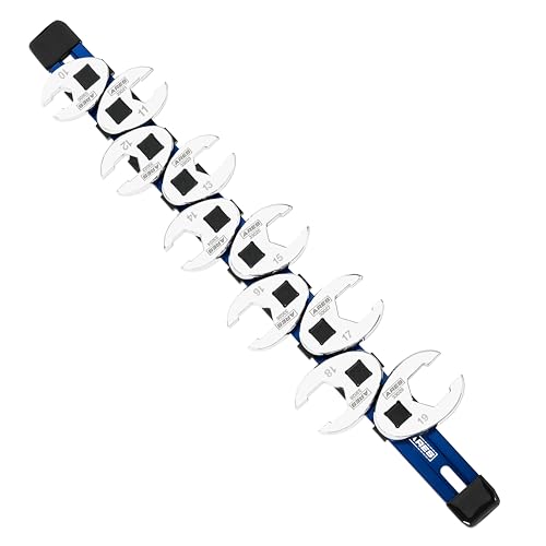ARES 33010 - 10-Piece Metric Flare Nut Crowfoot Wrench Set - size: 10-Piece Metric Flare Nut Crowfoot Wrench Set