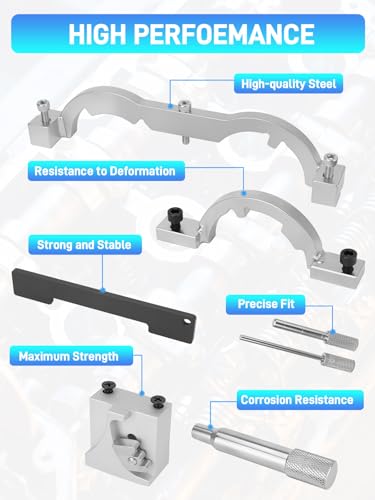 1.4 Engine Cylinder Head Gasket Set with ES72474 Bolts & Turbo Engine Timing Tool Kit Compatible with 2011-2015 Chevrolet Chevy Cruze 1.4L, Full Engine Gasket Kit Replace# HS54898, HS26540PT-1
