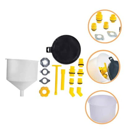 Spill Coolant Filling Funnel Kit for Radiator Bleeding Essential Tool for Antifreeze and Coolant Transfer Automotive Maintenance